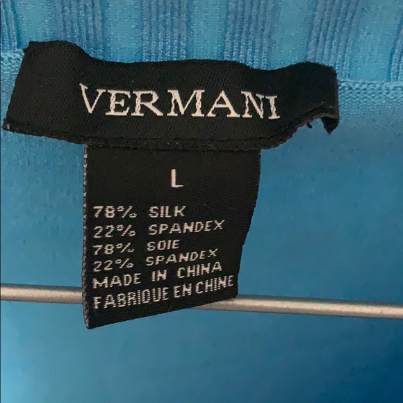 Light Blue Colored Vermani Top - Picture 2 of 3